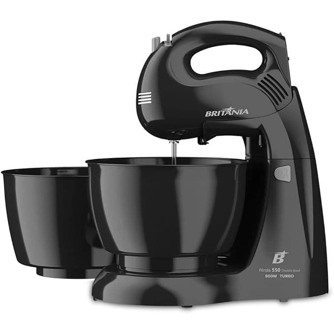 Batedeira Britânia Pérola 550P Turbo Double Bowl - 220V