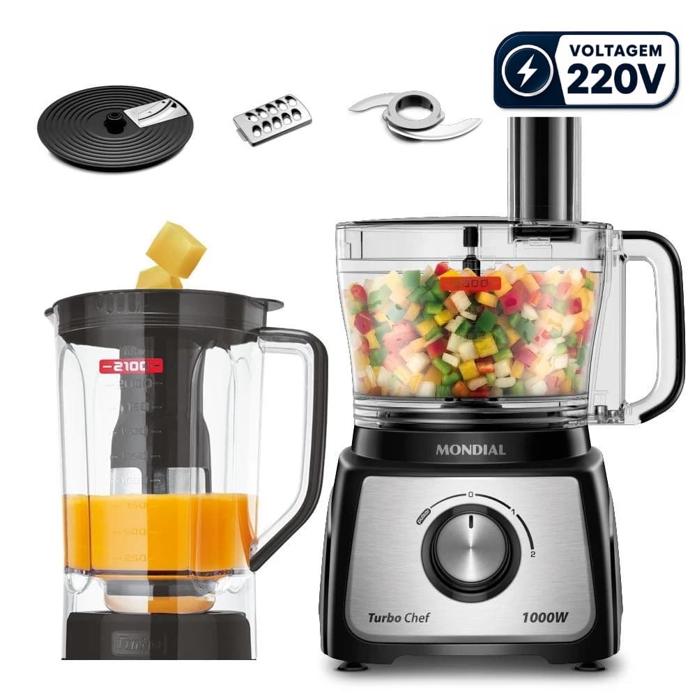 Multiprocessador Turbo Chef Mondial 5 em 1 220v MPN-01 1000w