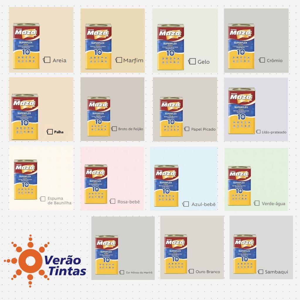 TINTA PINTURA EMBORRACHADA SUPERFLEX CORES DIVERSAS 18KG MAZA