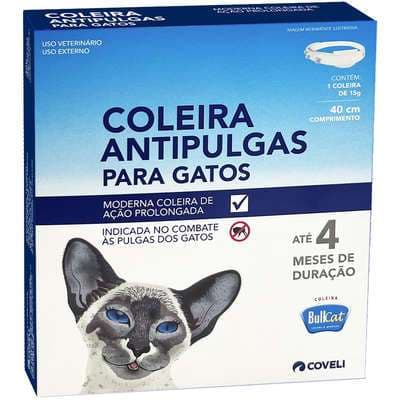 Bullcat Coleira Antipulgas Coveli para Gatos - 15 g