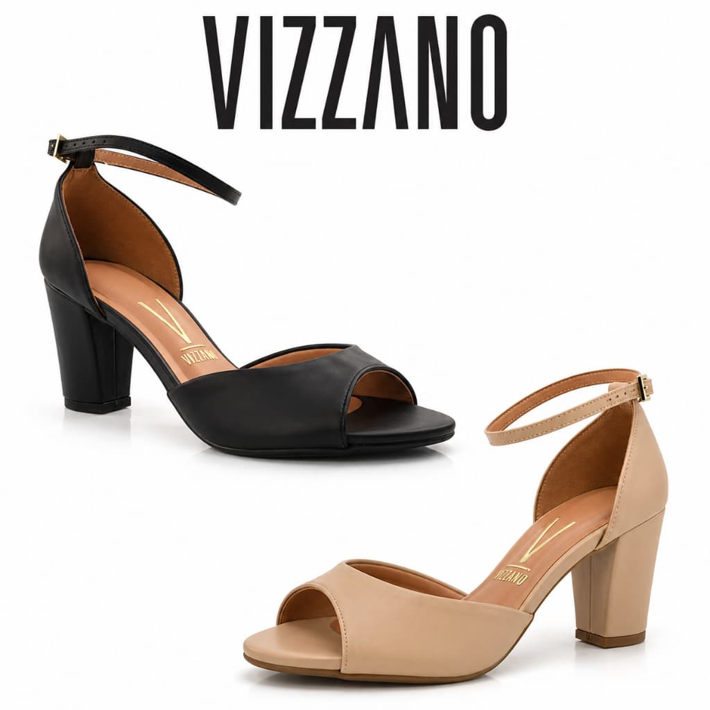Sandália de Salto Bloco Vizzano 6262406-7286