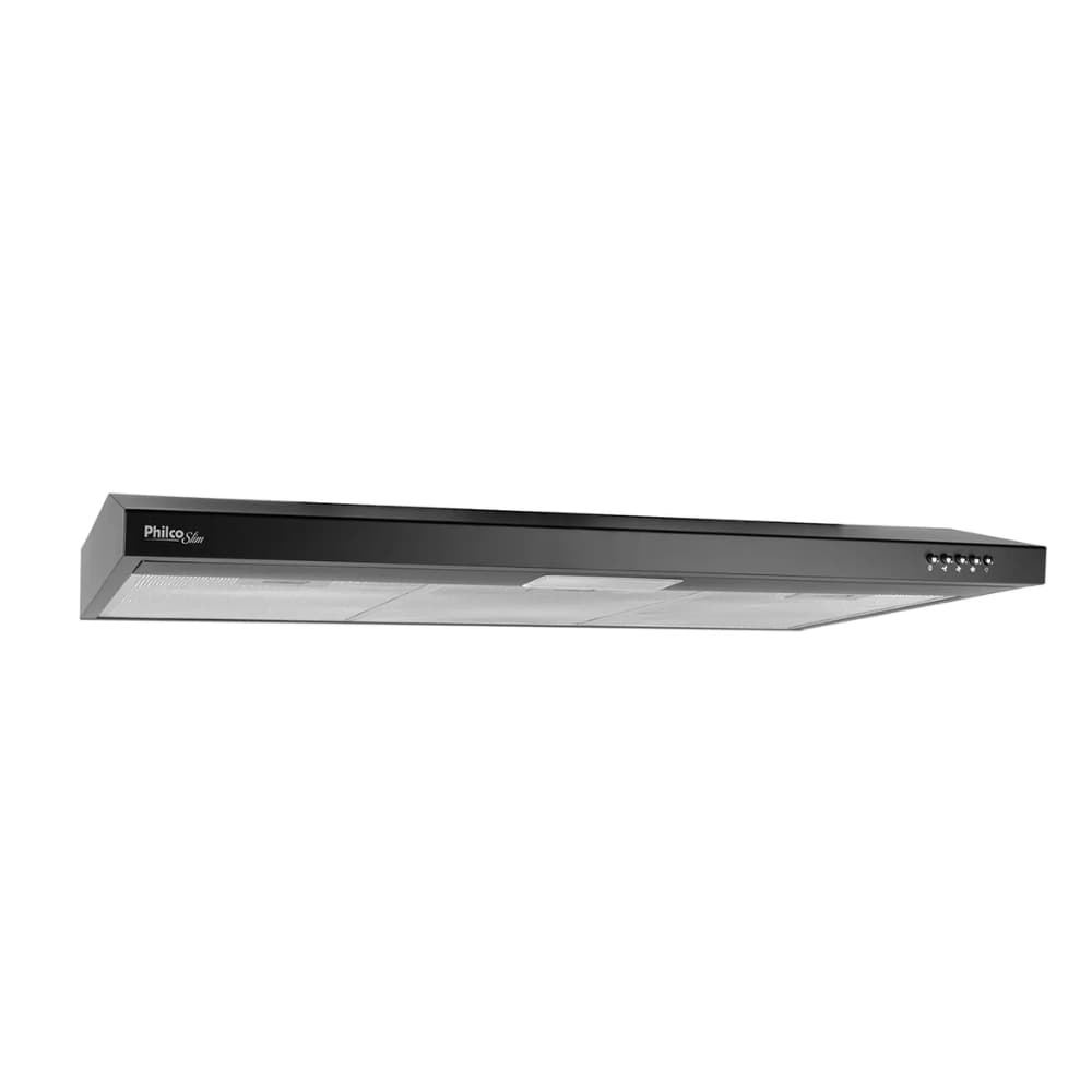 Depurador e Exaustor Philco Slim 90cm, 3 Velocidades, Filtro de Alumínio Para 6 Bocas PDR90P