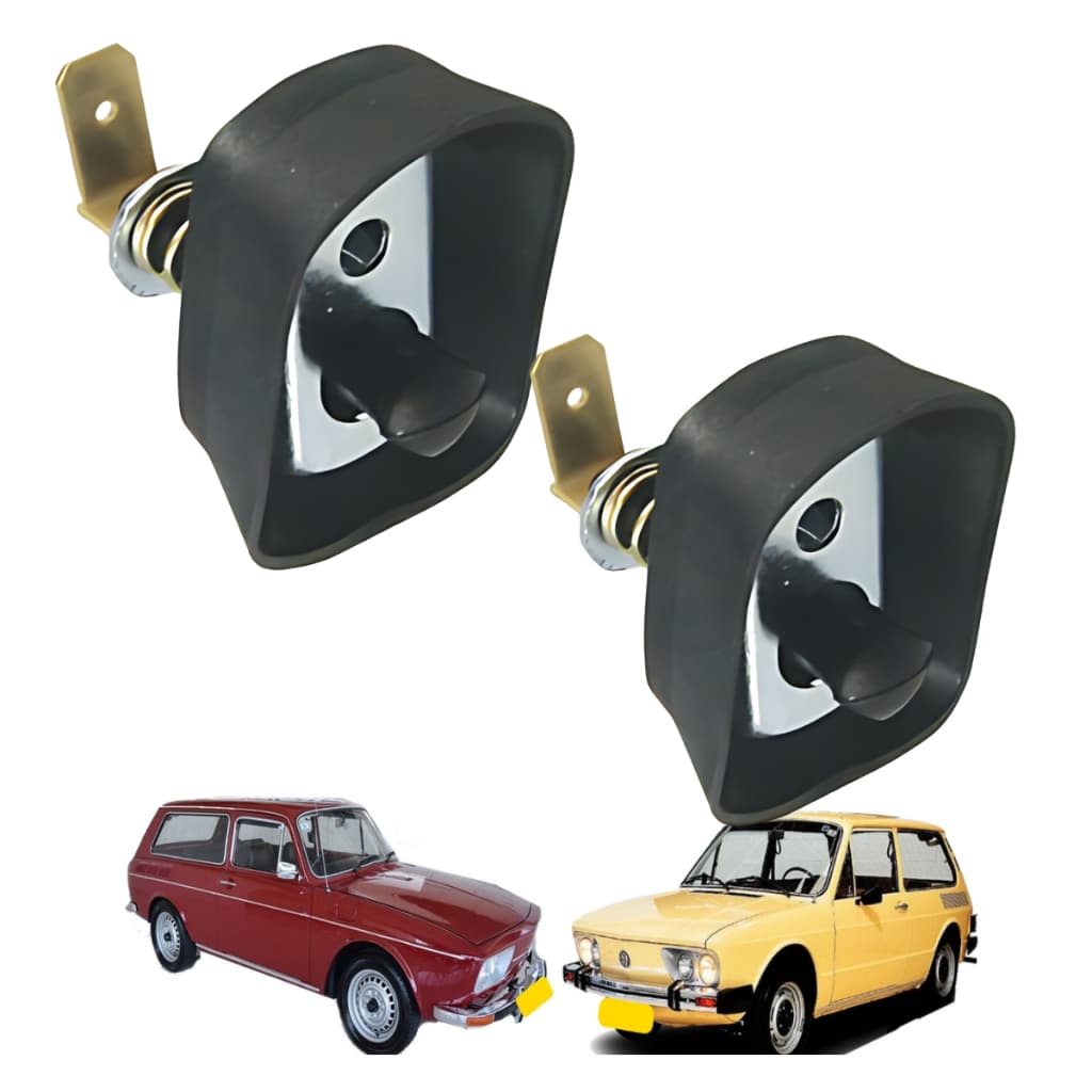 Kit Interruptor + Guarnição Porta Da Luz Interna Teto Fusca Brasilia Kombi Variant