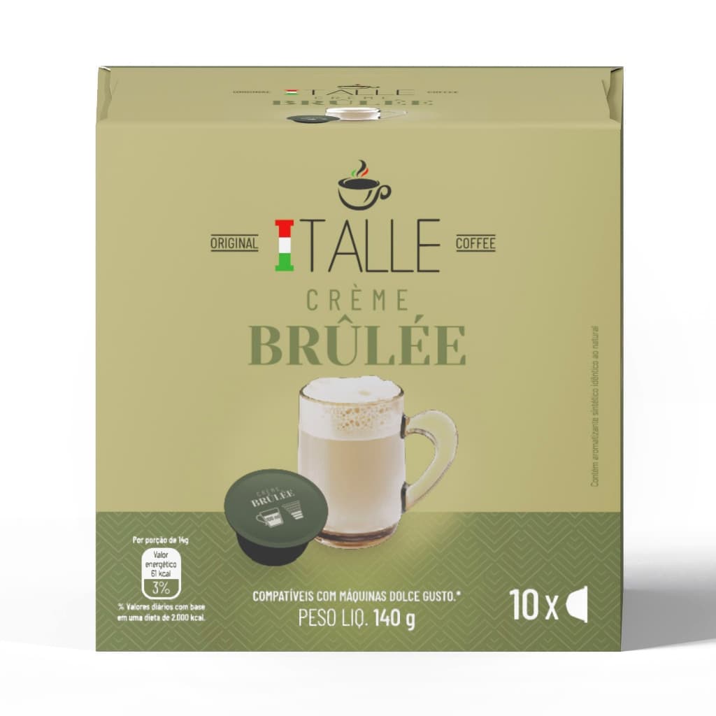 Cápsula Dolce Gusto De Creme Brulee Café Italle 10 Und