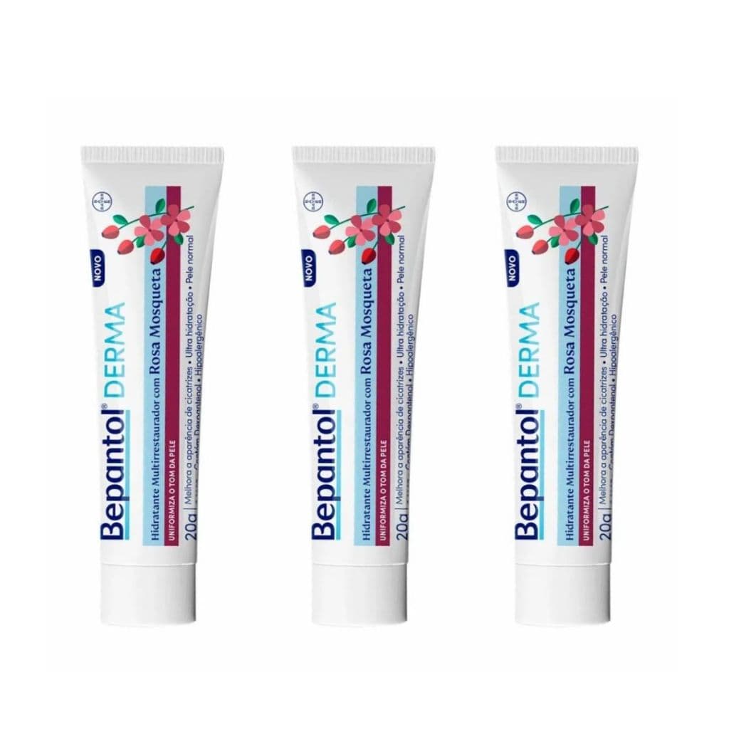 KIT Bepantol Derma Hidratante Rosa Mosqueta 60g