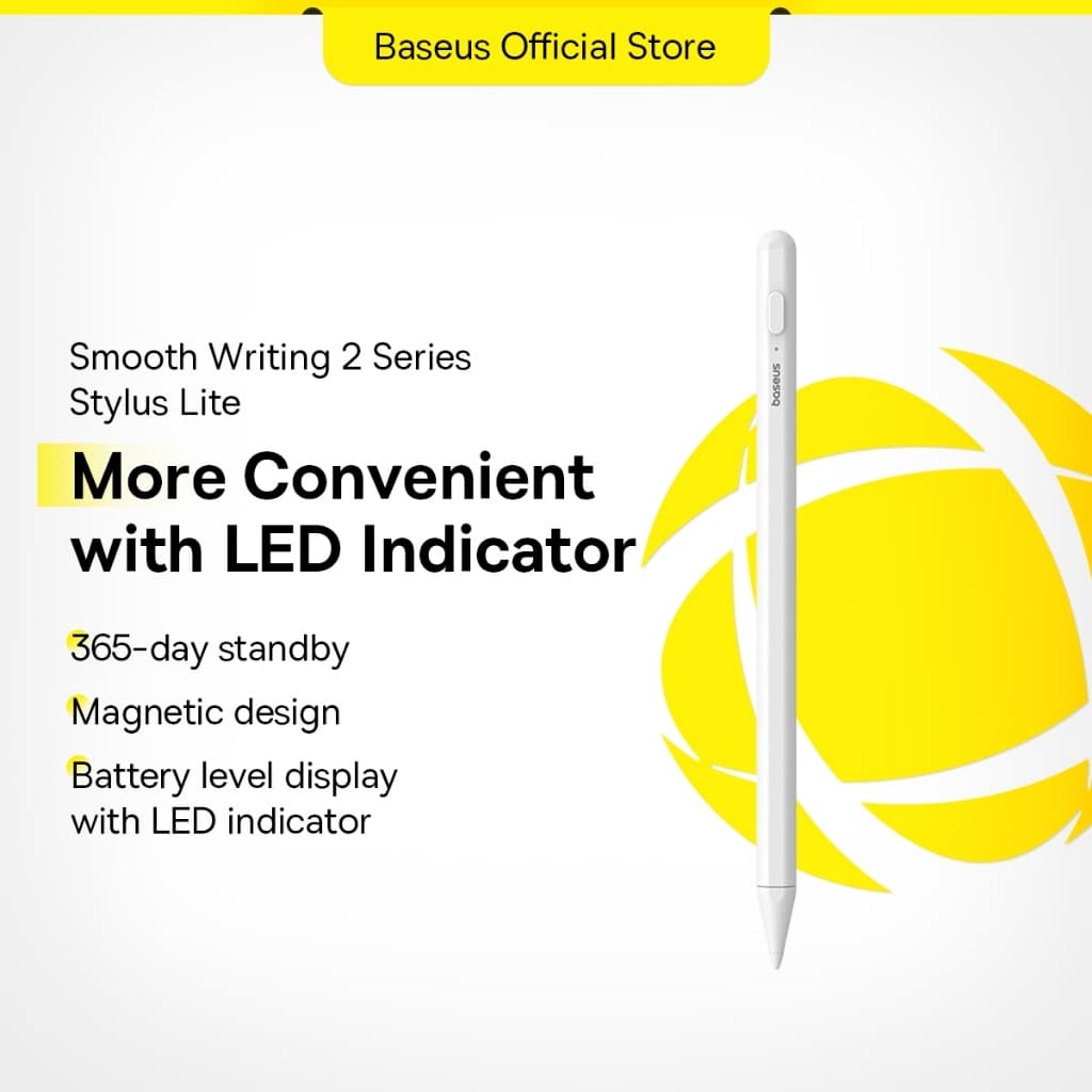 Baseus Caneta Stylus Série 2 Com Indicadores LED Para Pad Air 3/4 Mini 5 Lápis Apple