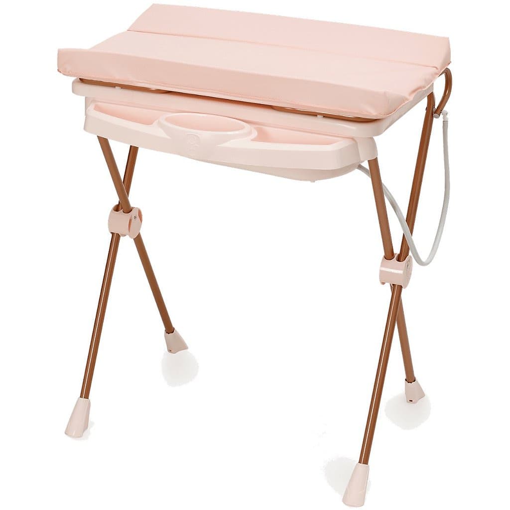 Banheira de Bebe com Trocador Galzerano Plastica Classic Rose