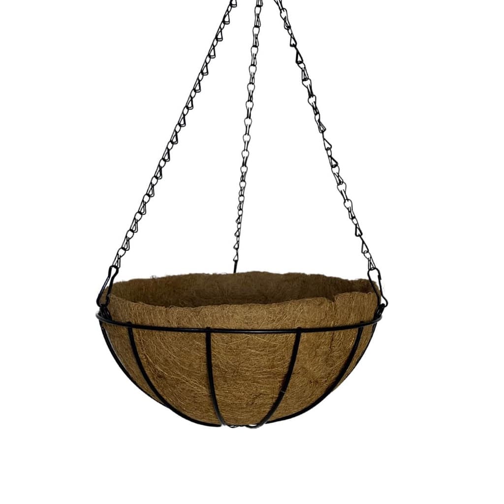 Vaso de Fibra de Coco 30cm de Plantas Suspenso com Corrente