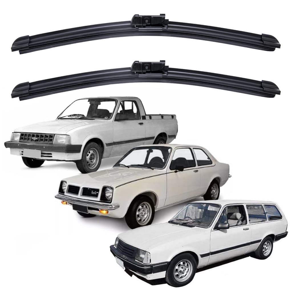 Par Palhetas Limpador Para-brisa Dianteiro GM Chevrolet Chevete Marajo Chevy 1973 A 1995 Kit
