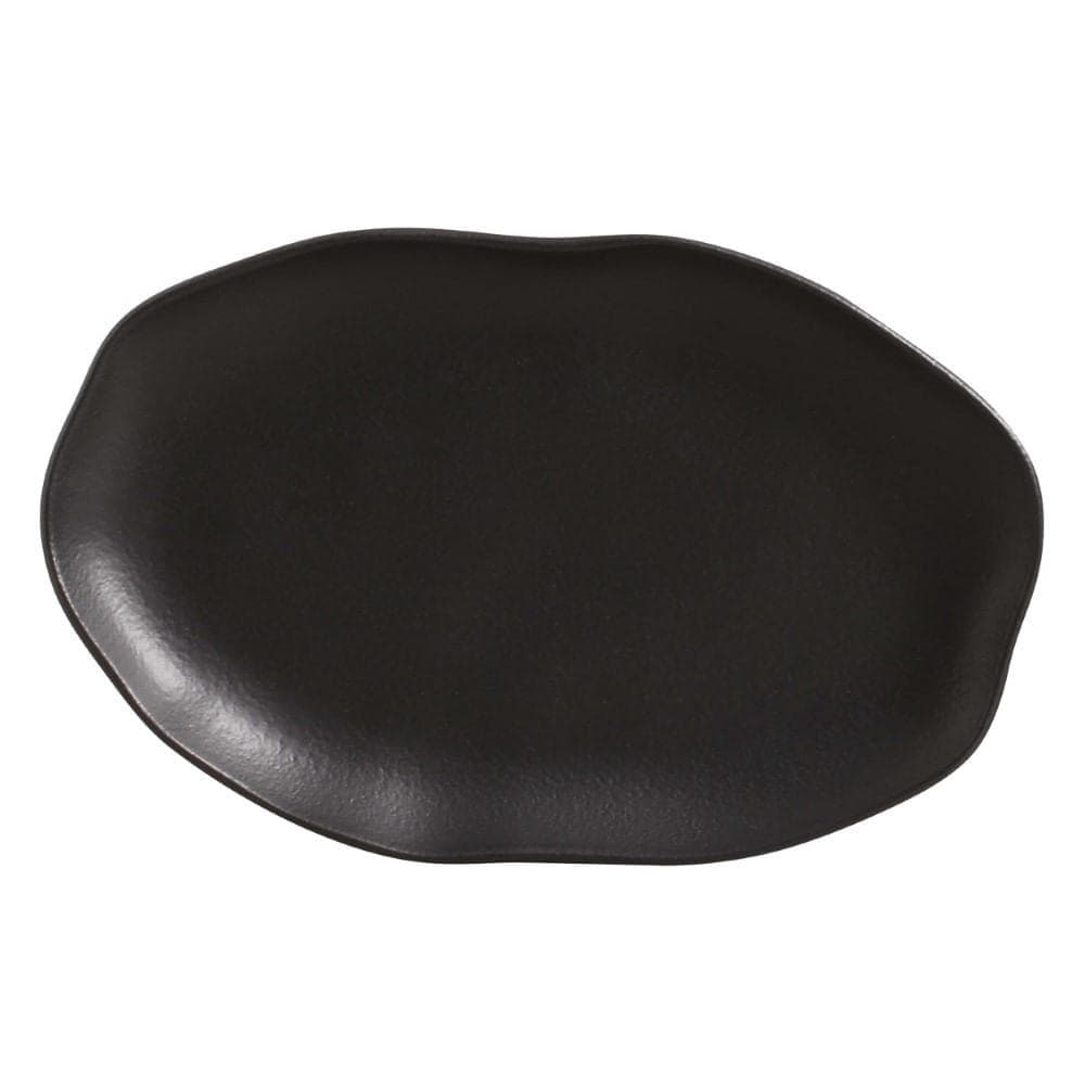 Travessa Oval Bio Preto Matte 30cm Para Servir e Gratinar Porto Brasil Ceramica