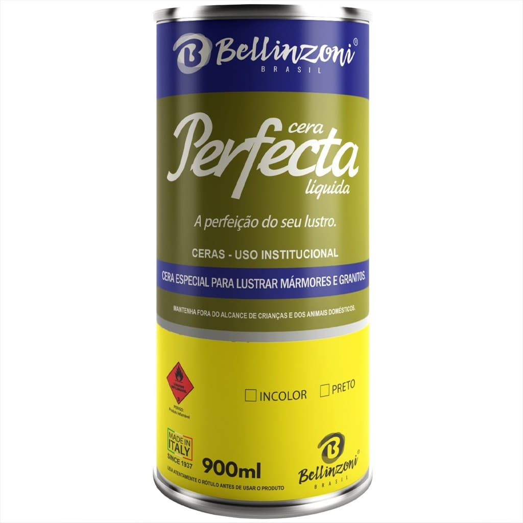 Cera Perfecta Cera Incolor Para Mármores Granitos Protege Revitaliza Pedras 900ml - Bellinzoni