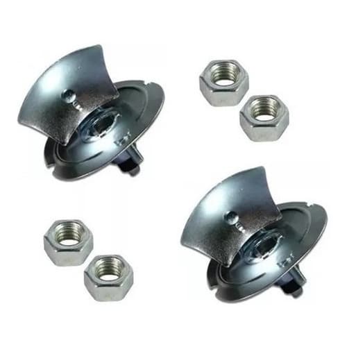 Par Soquete Metal Com Porcas Pisca Lanterna Dianteira Fusca