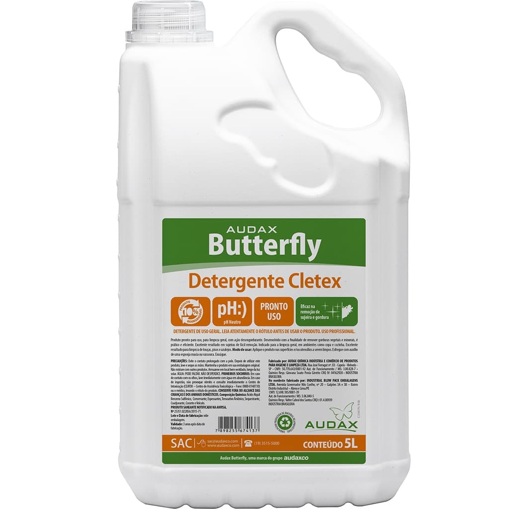 Detergente Cletex 5L Butterfly