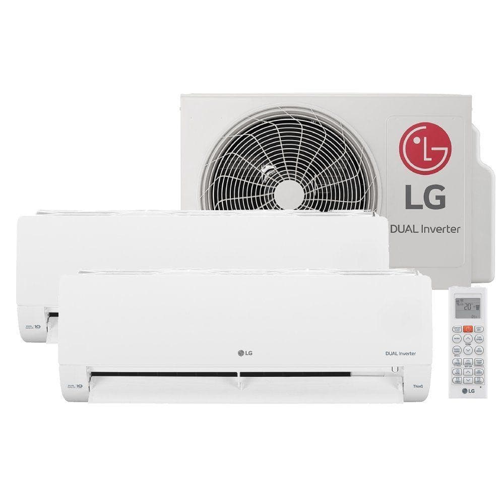 Ar - Condicionado LG Dual Inverter Voice  +AI Bi-Split 16.000 BTU (9.000+9.000 BTU) Frio 220V - S32Q16SA181