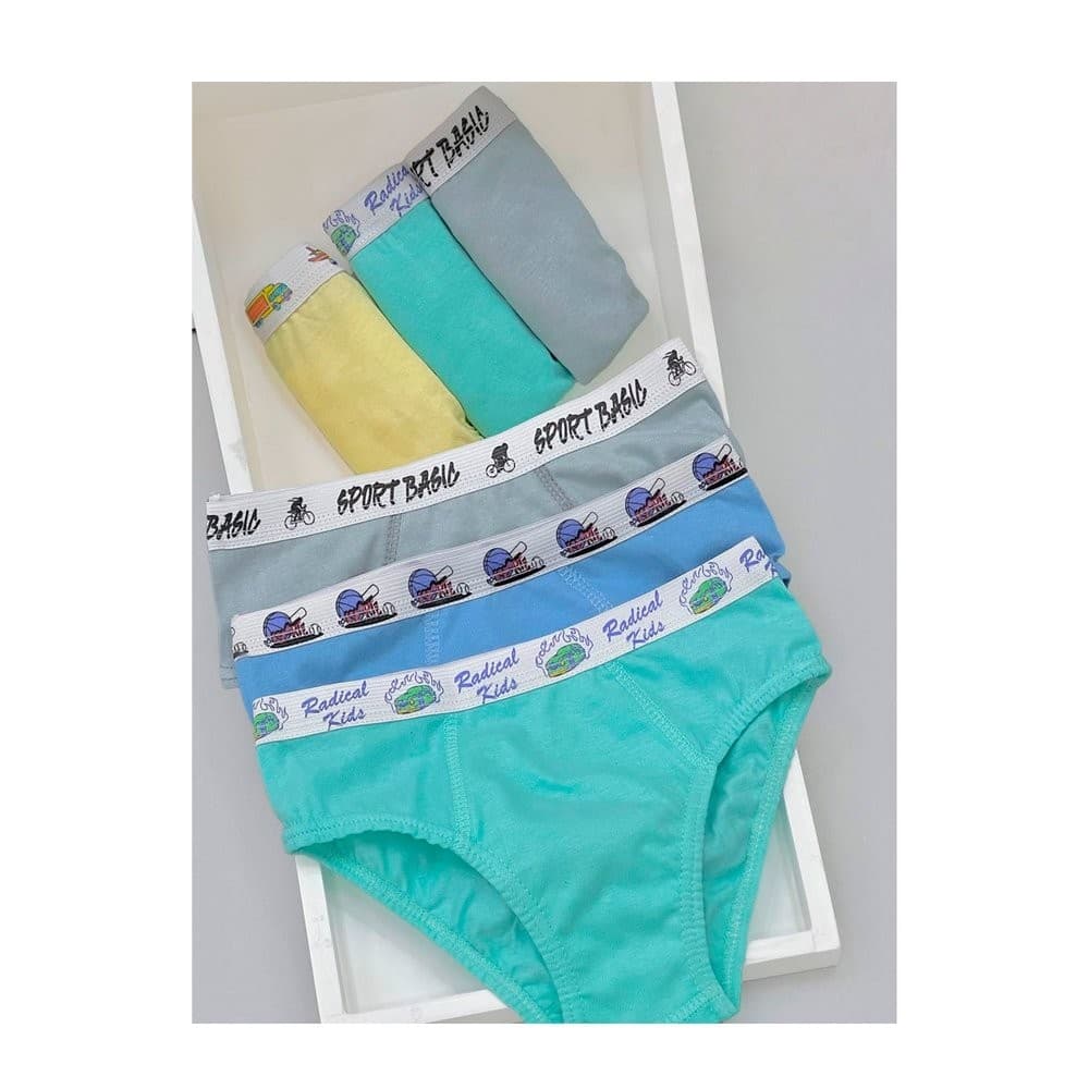 Cueca Menino Slip Lisa Cores Sortidas - Cruy Underwear