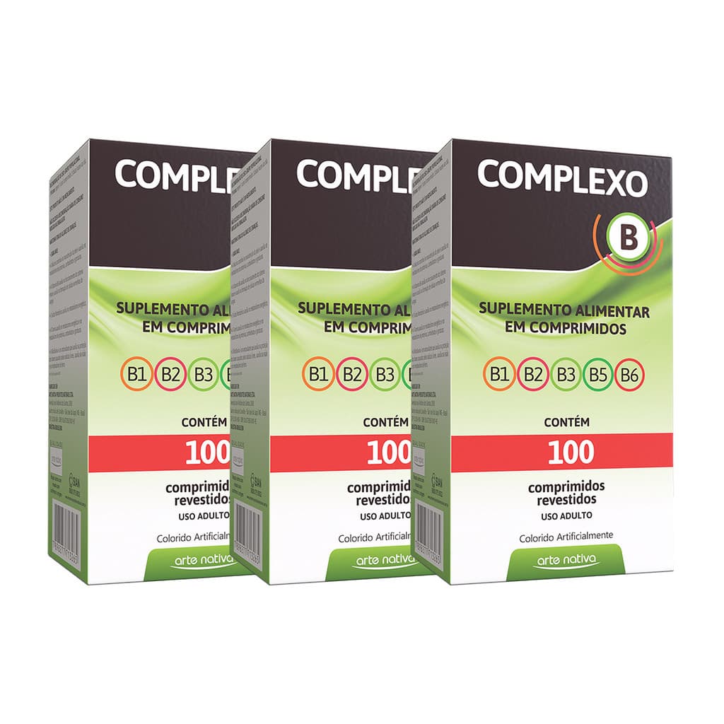 Kit 3 und Complexo B 100 Cpr Arte Nativa