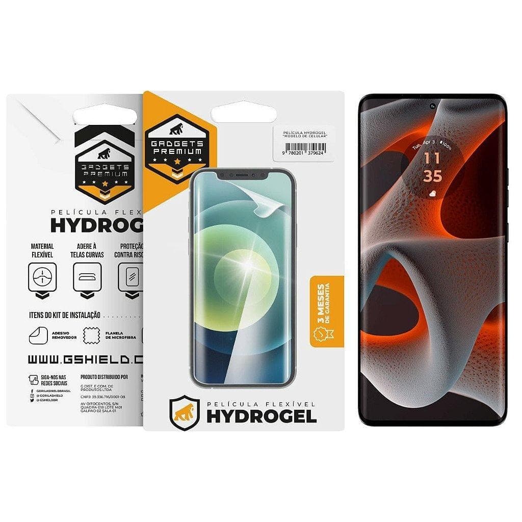 Película de Hydrogel Gshield  MotorolaMoto Edge 50 Pro5G  Proteção Avançada contra Riscos e Impactos