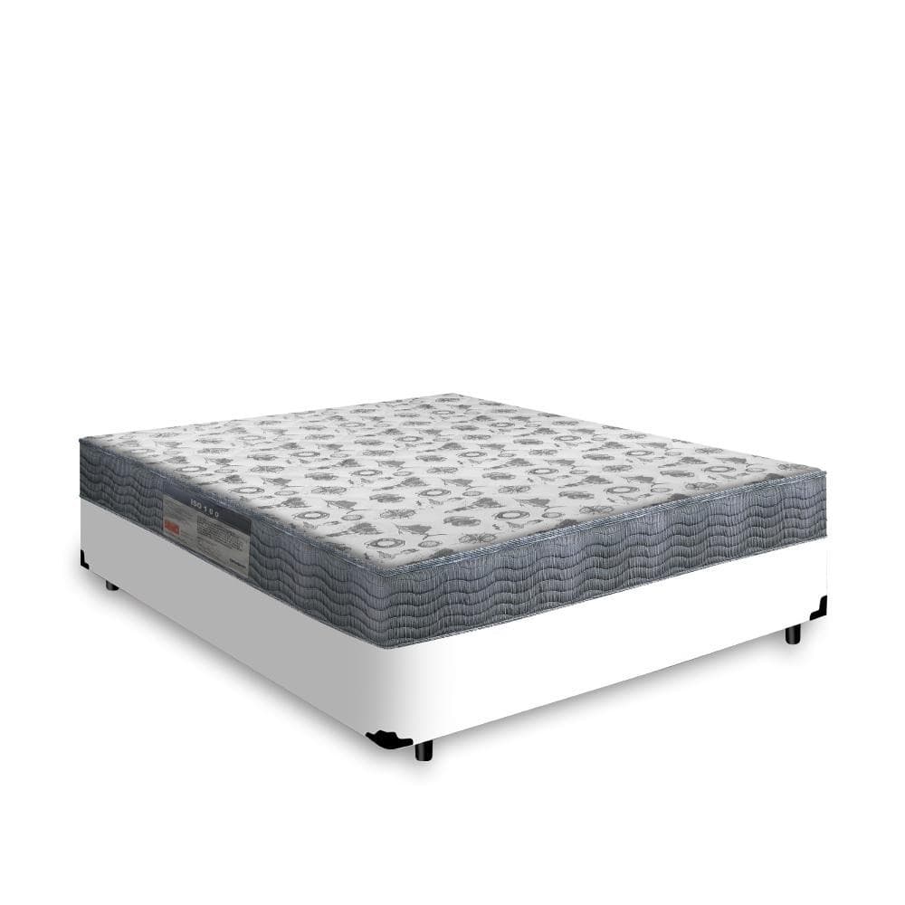 Cama Box com Colchão de Espuma D33 Ortopédico Ortobom ISO 100 Viúva 128cm