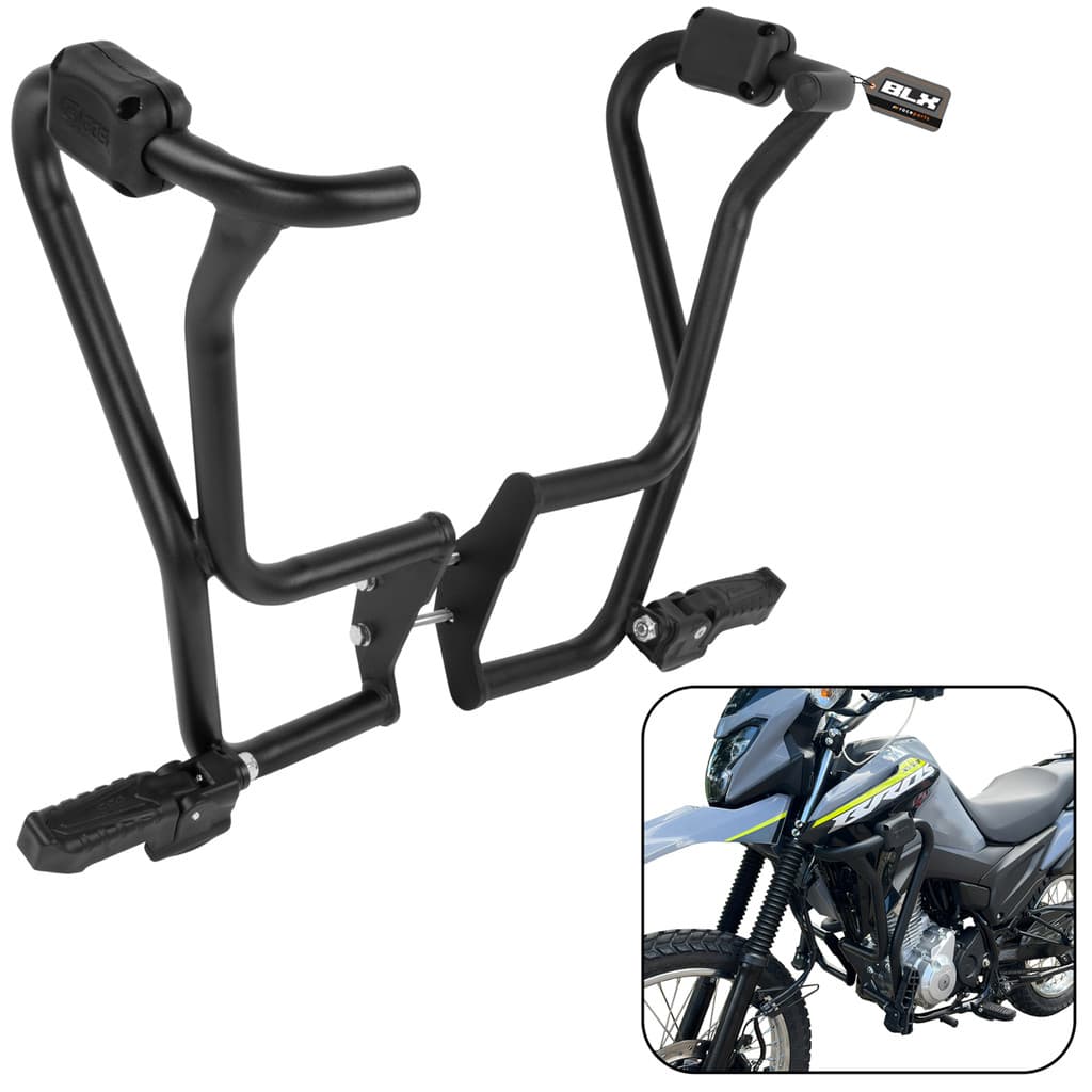 Protetor de Motor e Carenagem Bros 160 C/ Pedal Mata Cachorro (2025... GBS