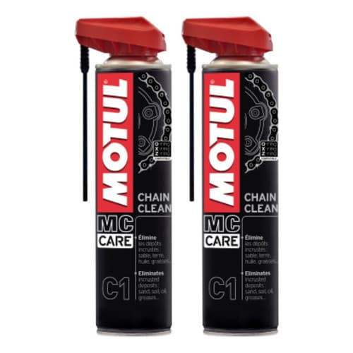 KIT MOTUL MC CARE C1 CHAIN CLEAN 400 ML 2 UNIDADES