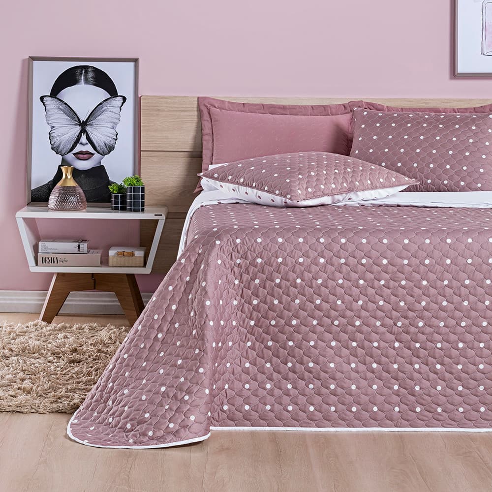 Kit Cobre Leito King/Queen/Casal/Solteiro 3 Peças Percal 200 Fios Matelado Com Porta Travesseiro