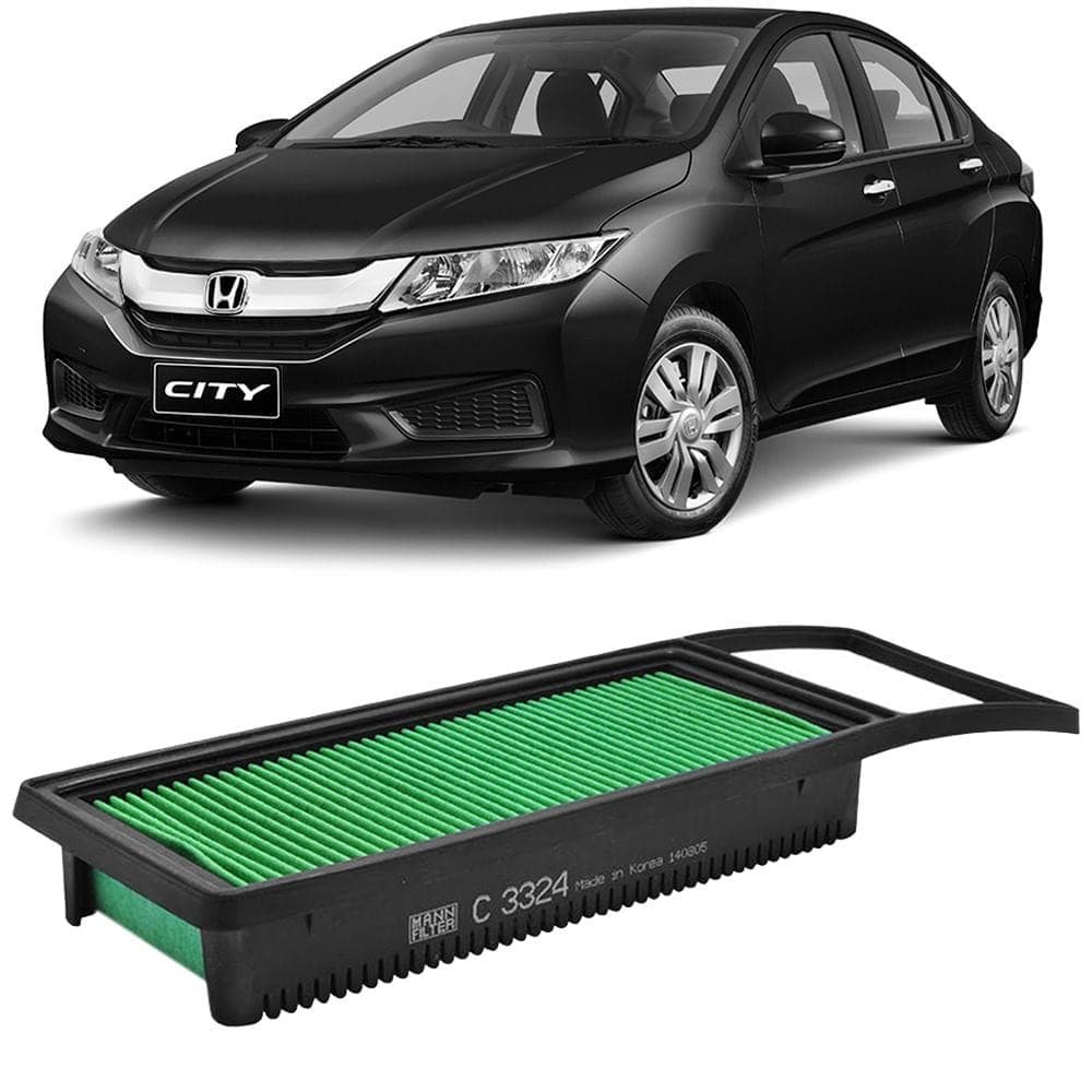 Filtro Ar Honda Fit City 2003 A 2021 Mann-filter C3324