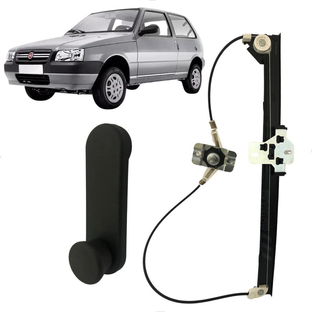 Máquina Vidro Uno Manual 2 Portas Lado Esquerdo 1985 A 2013