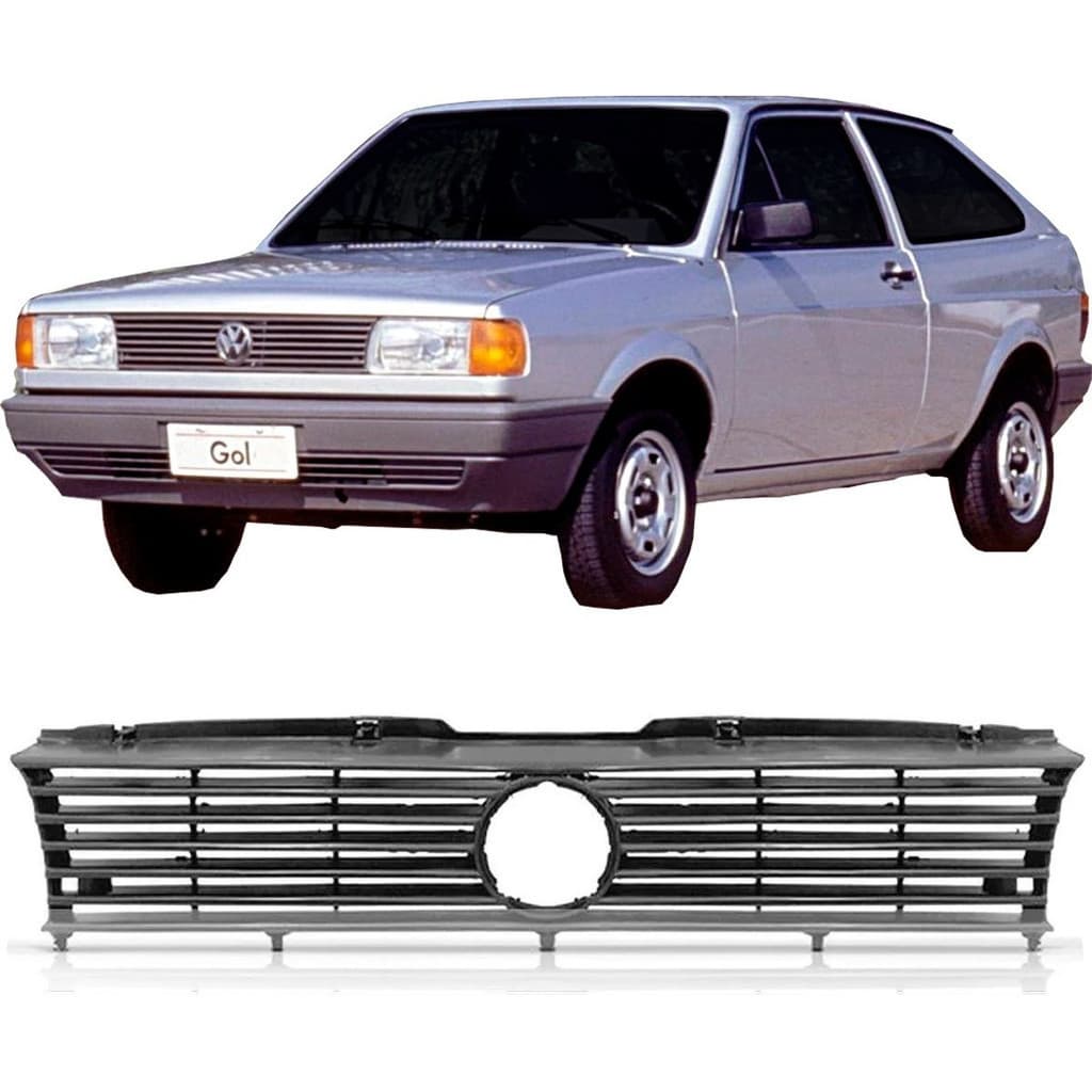 Grade Dianteira Gol Voyage Quadrado Saveiro 91 A 94 Cinza