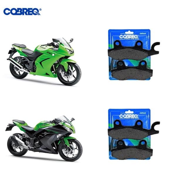 Pastilha De Freio (PAR) dianteiro e Traseiro KAWASAKI Ninja 250 Ninja 300 – Cobreq N-940