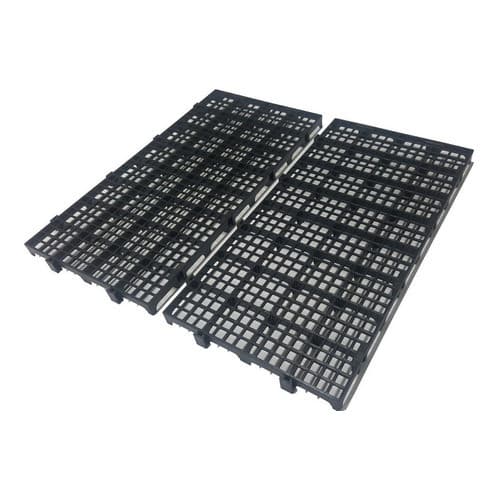 Kit 10 Palete Estrado Plástico Preto Resistente De Qualidade