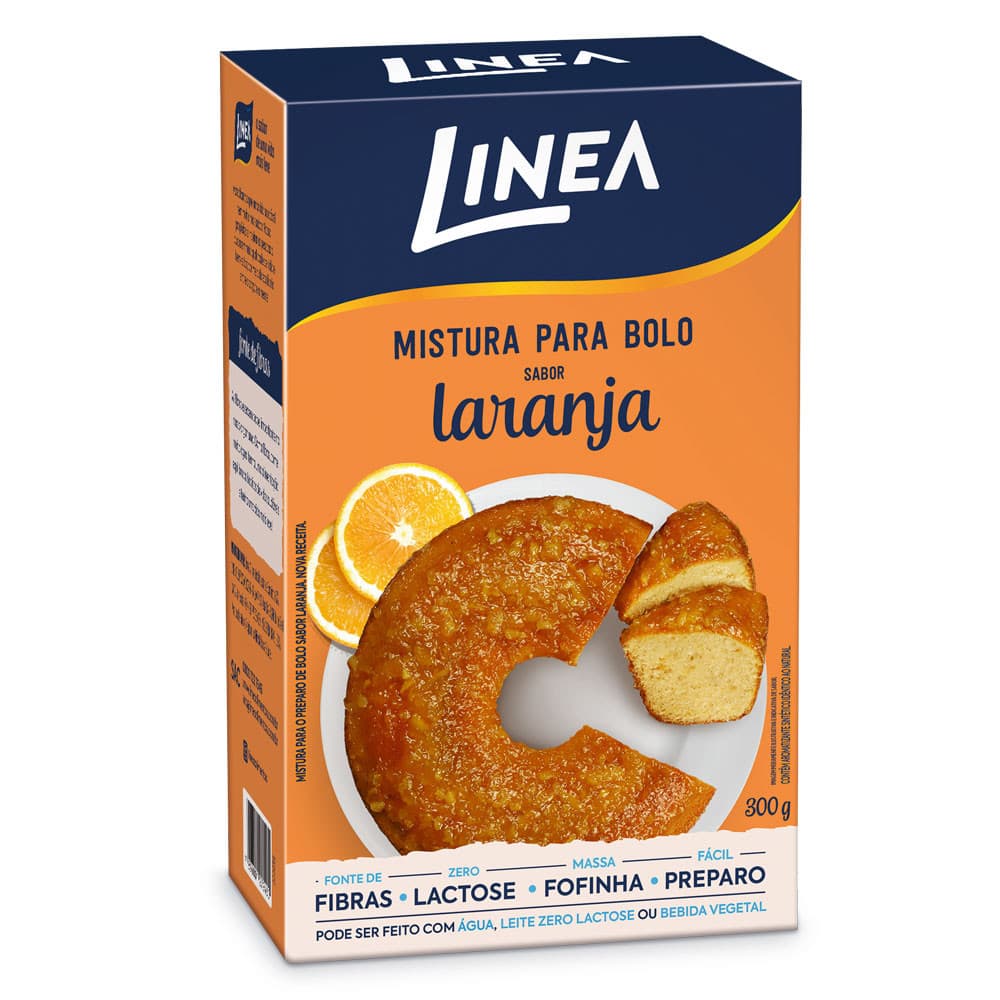 Mistura Para Bolo Linea Sabor Laranja 300g