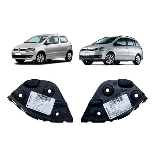 Par Suporte Guia Para-choque Diant Fox 2010/2014 Original Vw
