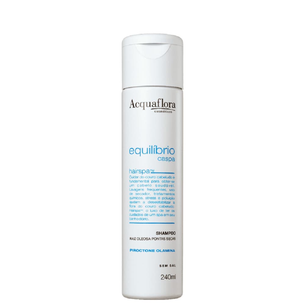 Acquaflora Equilíbrio Caspa Raiz Oleosa e Pontas Secas Shampoo Anticaspa 240ml