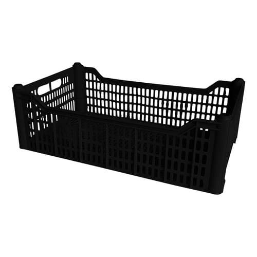 Kit 8 Peças Caixa Plástica Hortifruti Organizadora P/ Frutas Legumes Verduras Multiuso Supermercados