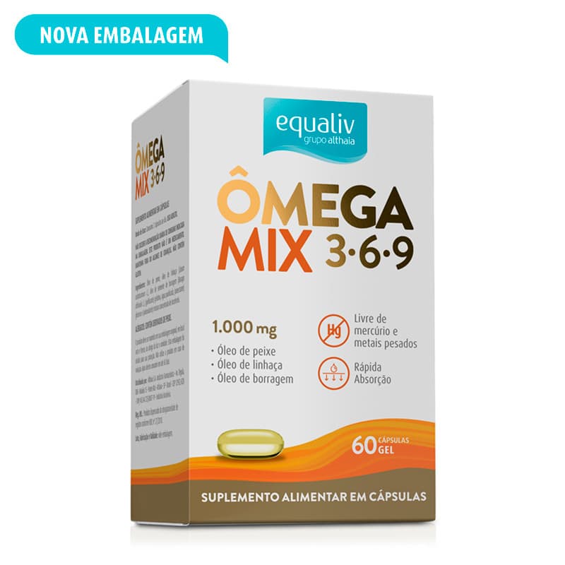 Equaliv Ômega Mix - 60 Cápsulas