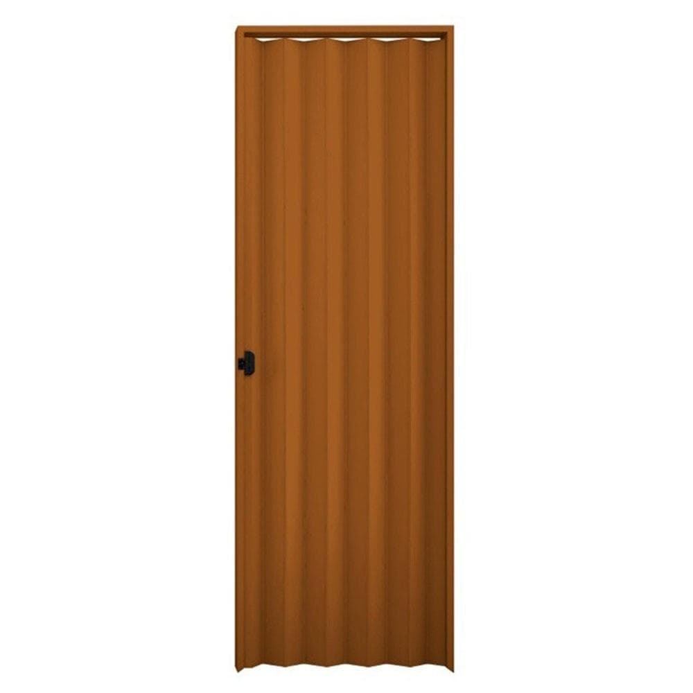 Porta Sanfonada Interna Plasbil PVC, Mogno, 210 x 70 cm