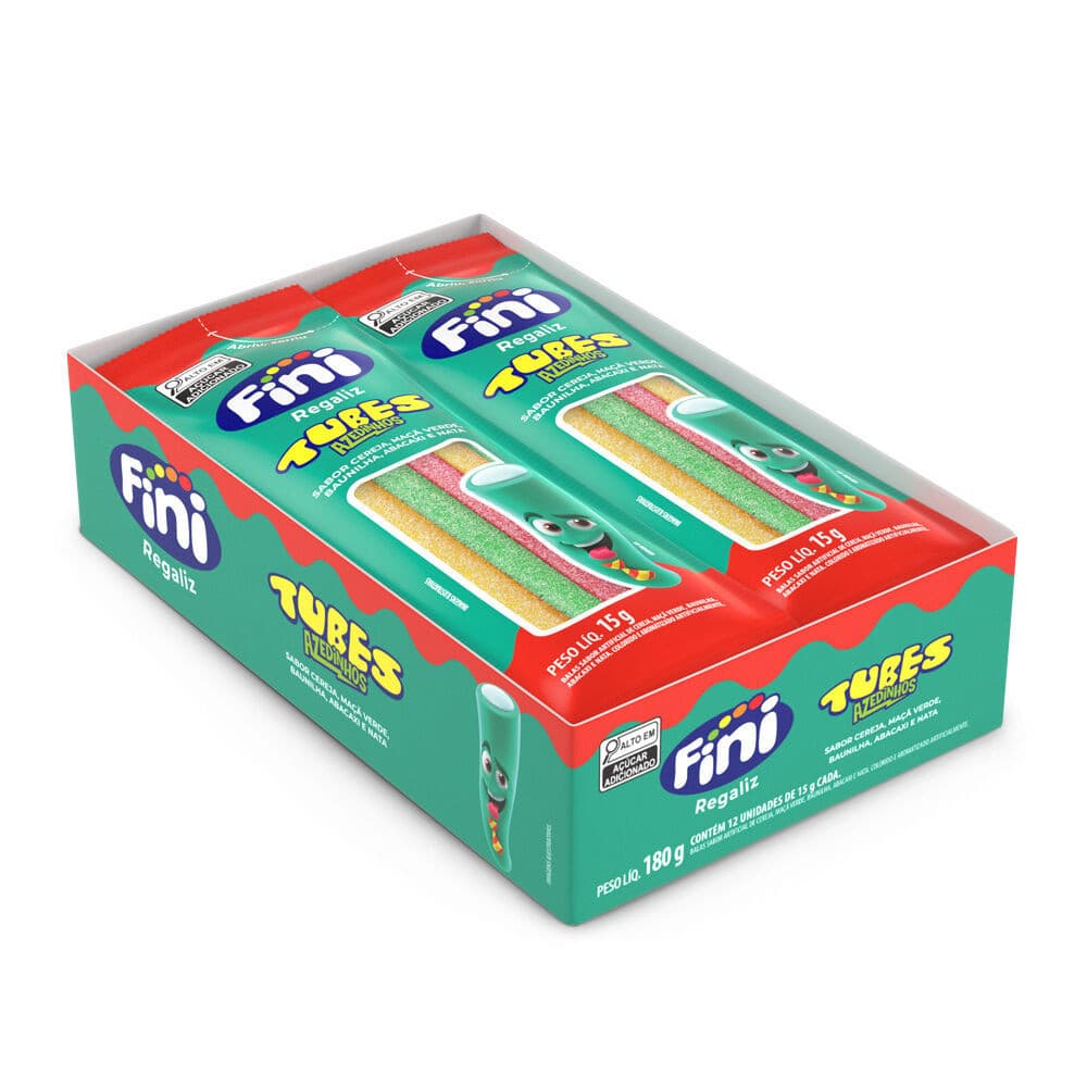 Fini Tubes Citrico Tres Cores 12 unidades de 15g
