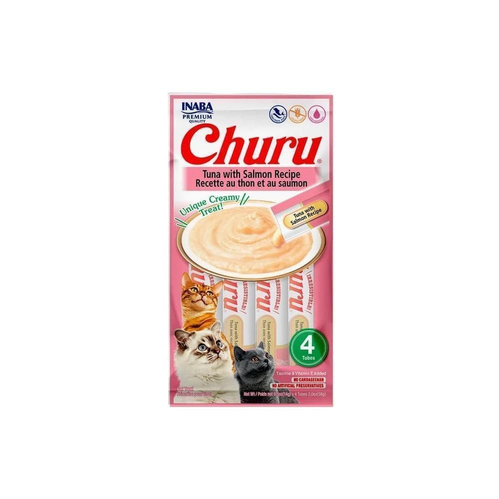 Purê Churu Atum e Salmão para Gatos 56g 1 Unidade