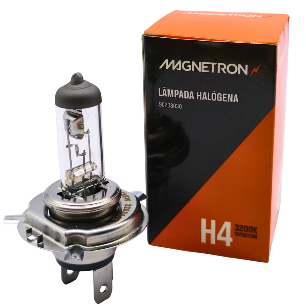 Lâmpada Farol Moto H4 35/35w Halógena Original Magnetron
