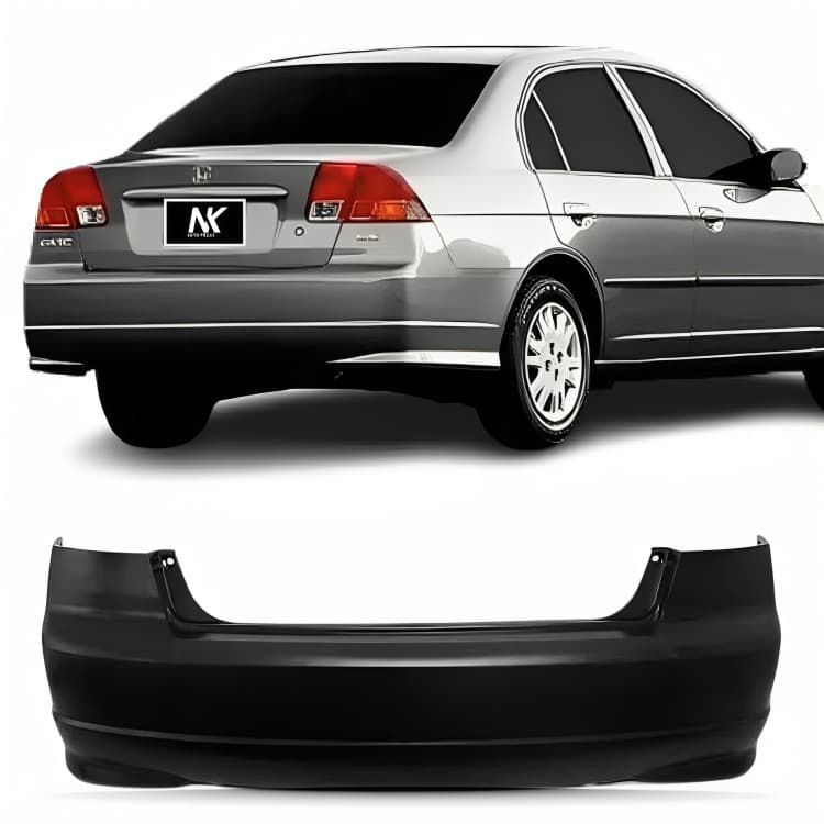 Parachoque Traseiro Civic 2004 2005 2006 Sedan 1ª Linha Novo