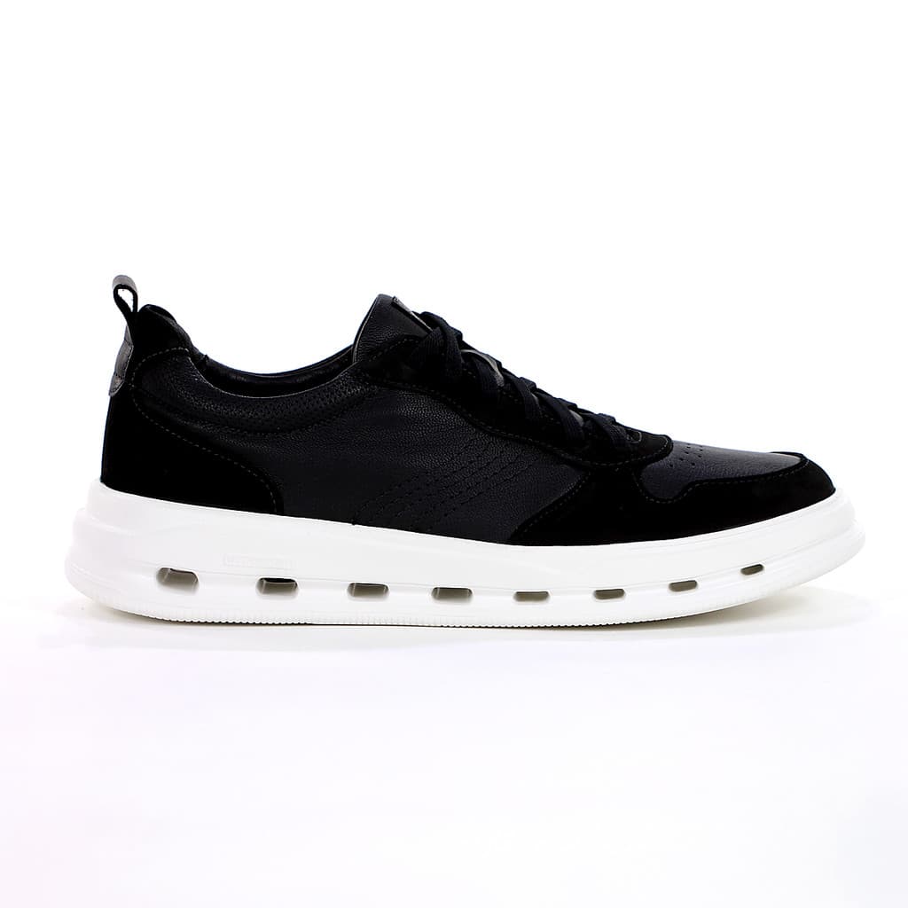 Tênis Democrata Groove Full Light Couro Preto - Masculino
