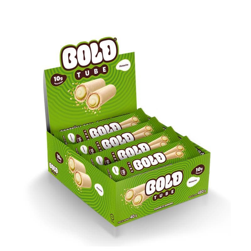 Chocolate Proteico BOLD Tube Pistache 10g de Proteína (12 unidades)