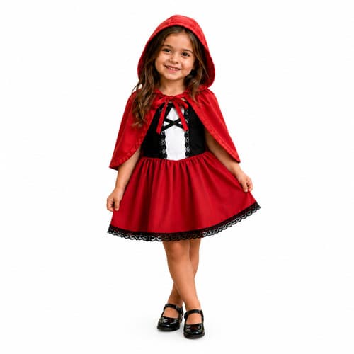 Fantasia Chapeuzinho Vermelho Infantil com Capa