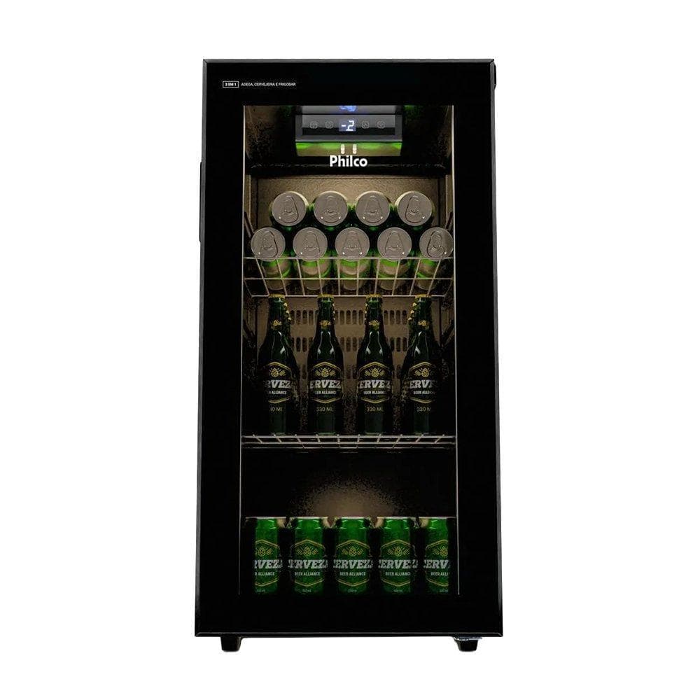 Cervejeira Philco 96 Litros PCV09A, 3 em 1, Preto