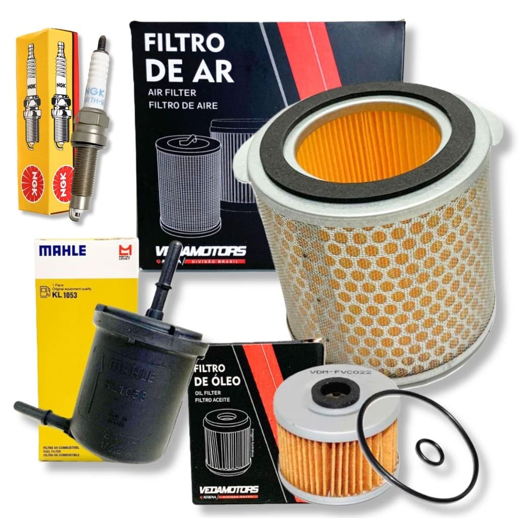 Kit de Filtros + Vela Ngk Xre 300 Sahara / Xre 300