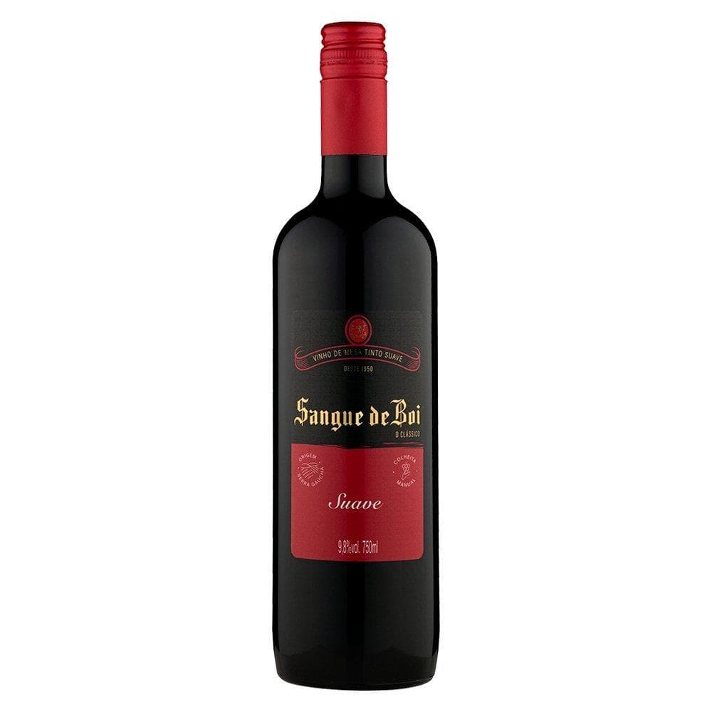Vinho Sangue de Boi Tinto Suave 750ml