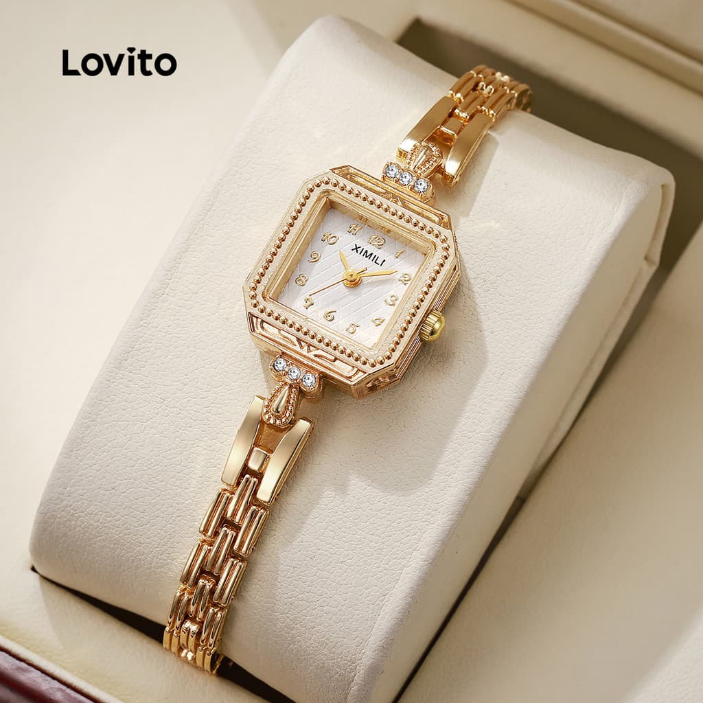 (New Arrival) Lovito  Relógio de Quartzo Relógio de Quartzo de Luxo leve LFA120X011