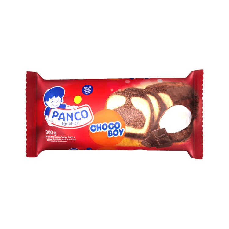 Panco Bolo Mesclado de Coco e de Chocolate Choco Boy Pacote 300g