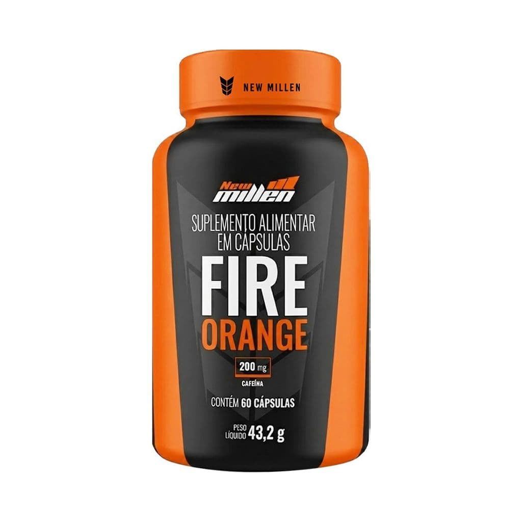 Fire Orange 200mg - 60 Cápsulas - New Millen