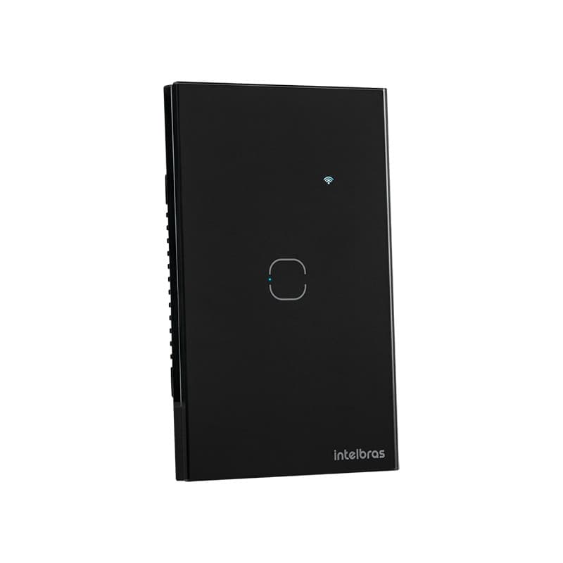Interruptor inteligente Wi-Fi Touch Preto EIW 1001 Intelbras